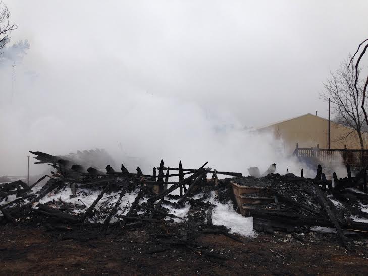 Century-old farmhouse burns to the ground