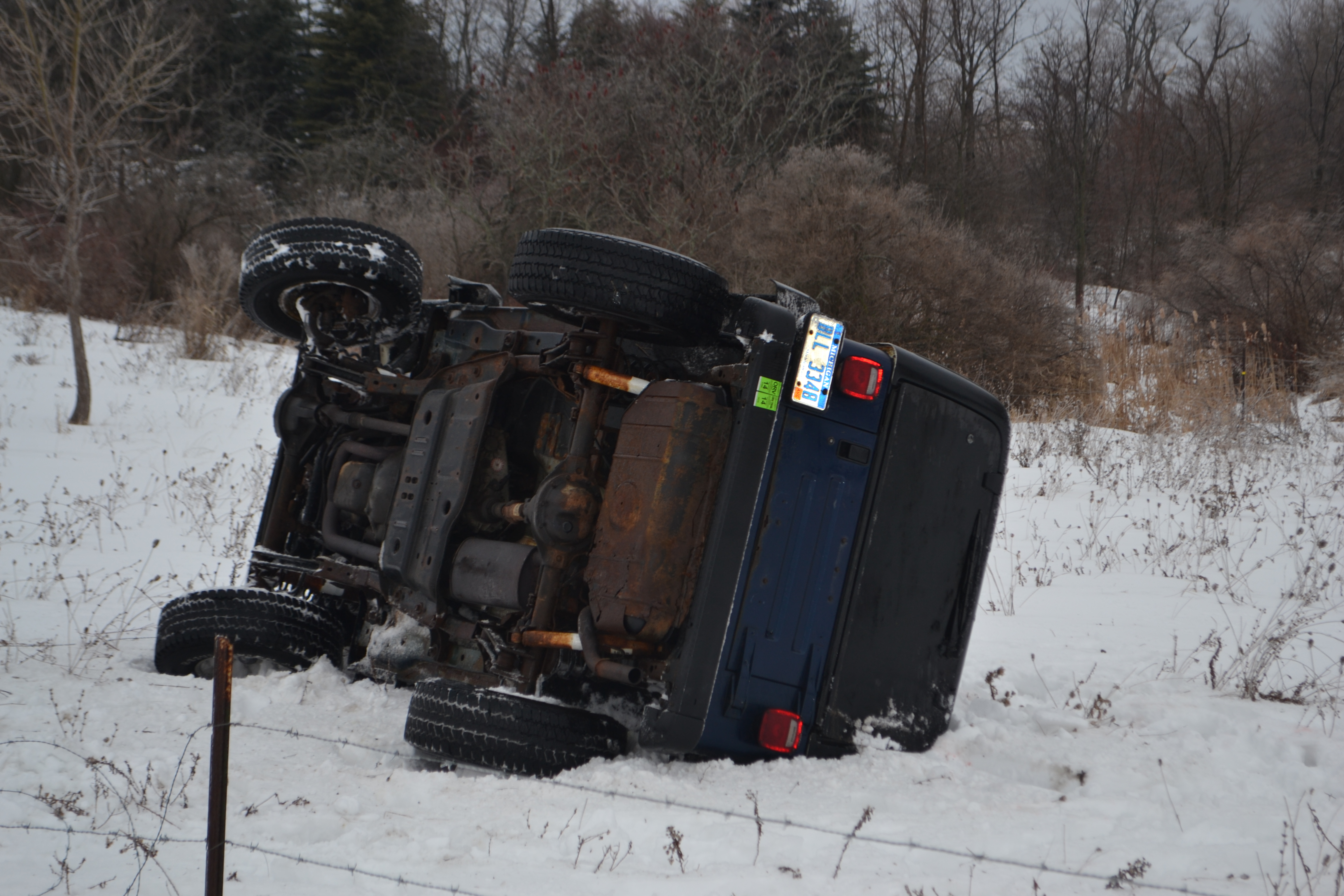 No injuries in rollover