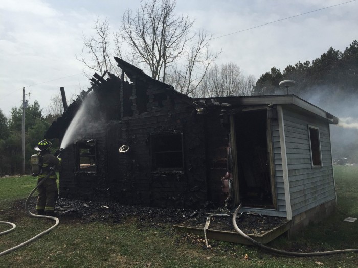 Fire destroys Hesperia area home.