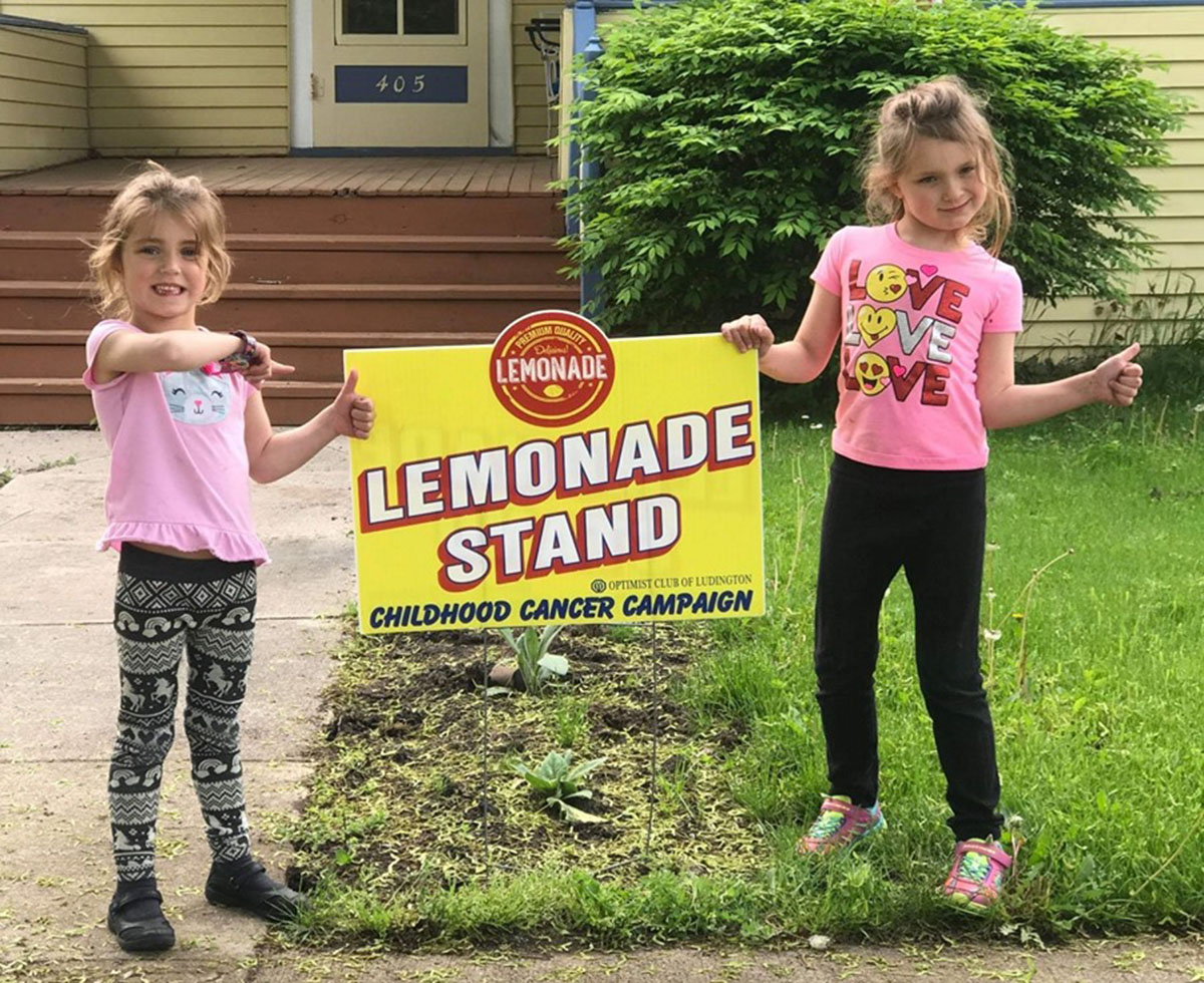 Saturday is lemonade stand day, to support local Childhood Cancer