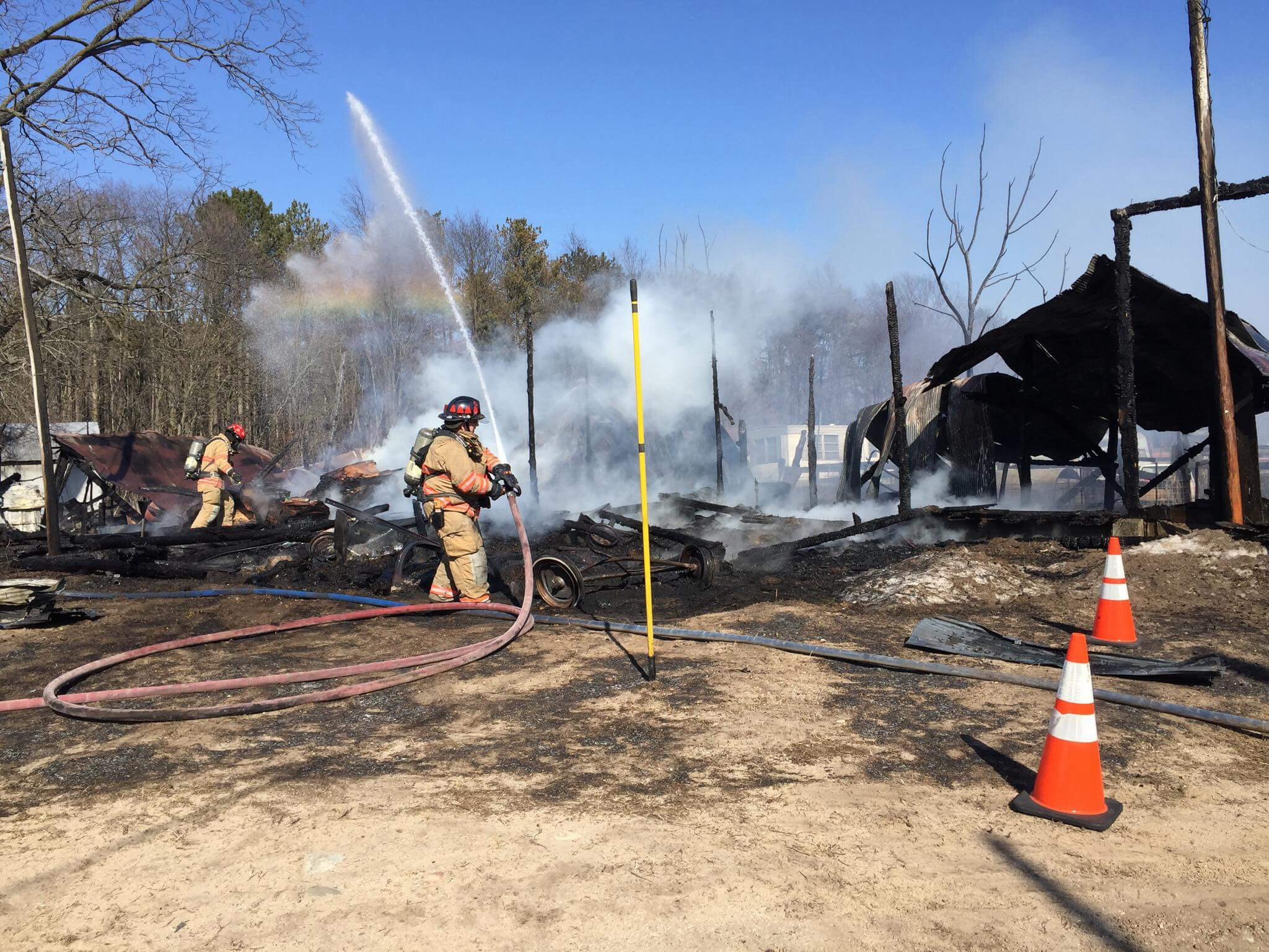 Fire Destroys Barn. | OceanaCountyPress.com