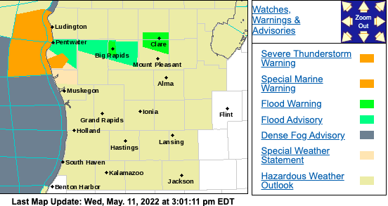 Flood advisory in northern Oceana County. | OceanaCountyPress.com