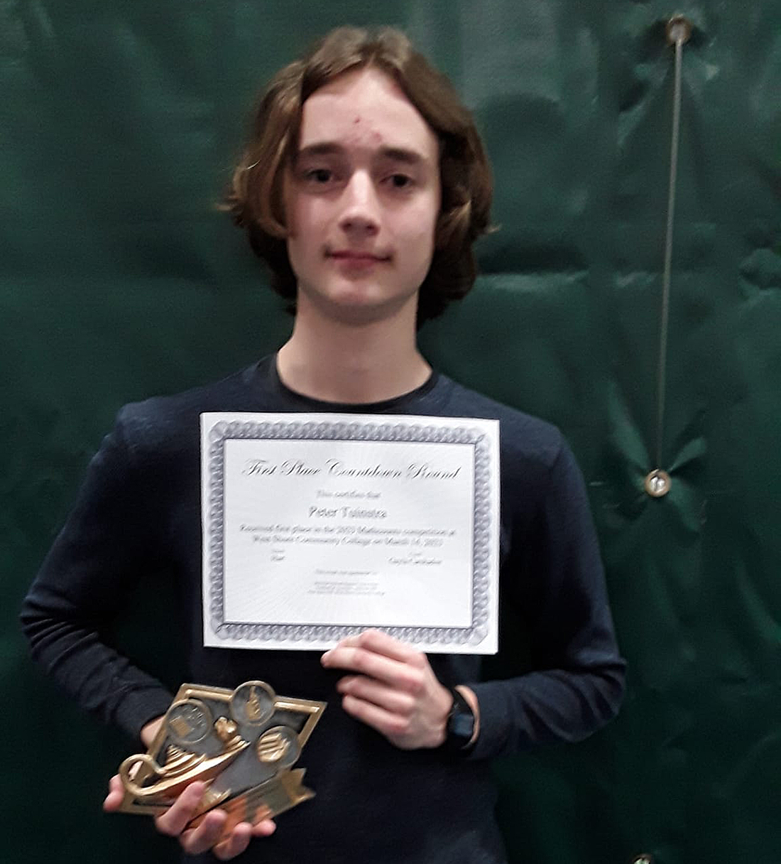 Hart Middle School’s Tuinstra wins Math Counts competition