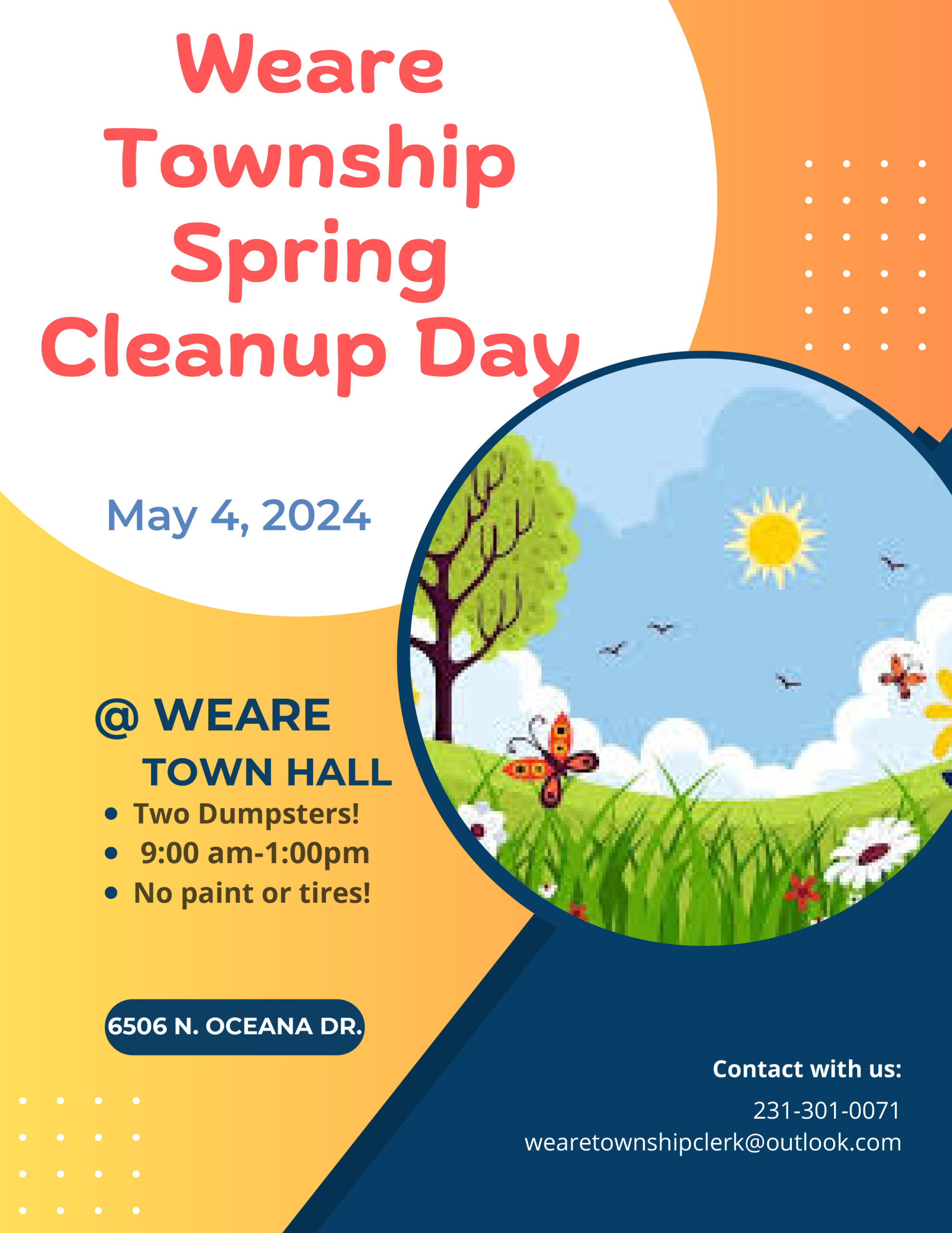 Public Notice: Weare Township Spring Cleanup Day