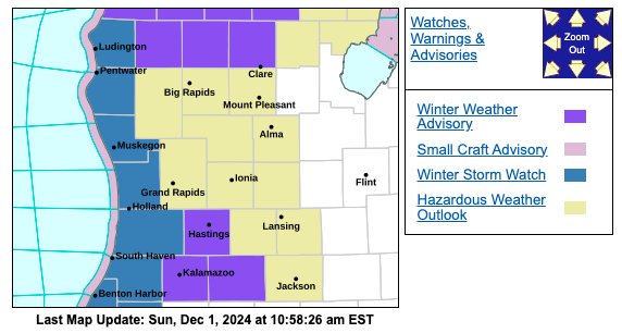 Winter storm watch issued for Oceana County | OceanaCountyPress.com
